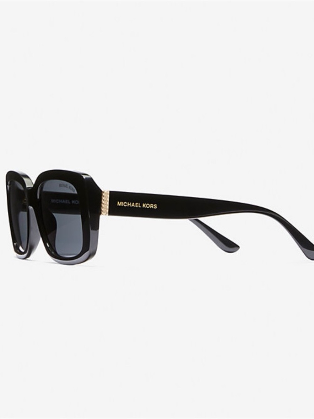 Michael Kors Black Oversized Square Sunglasses for Women - Picture 2 of 2